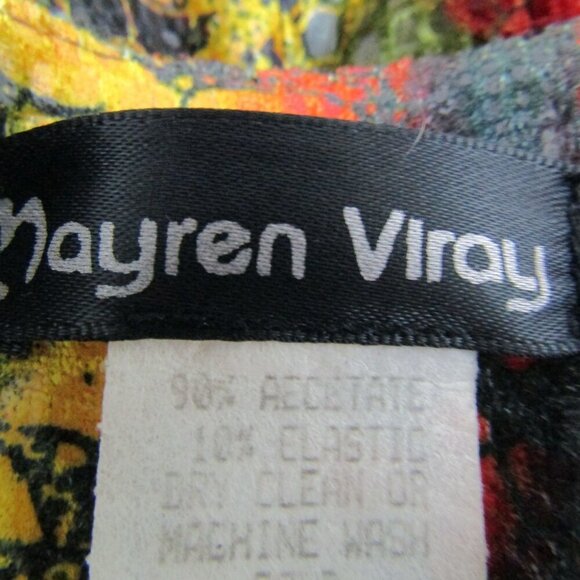 VTG 90s Y2K Mayren Viray snake print REPTILE XS Python Orange Sheath dress - Picture 10 of 12